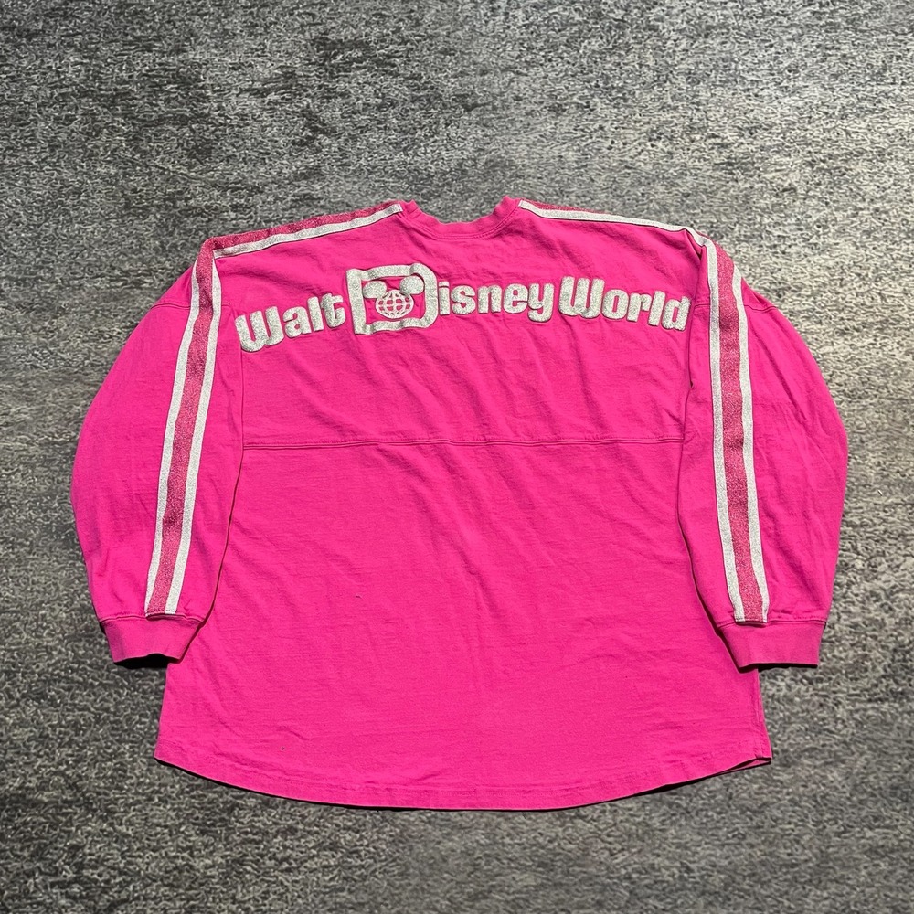 Walt‎ Disney World Imagination Spirit Jersey Womens XXL Pink Glitter Sleeve